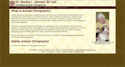 Desktop Screenshot of chiro4animals.com